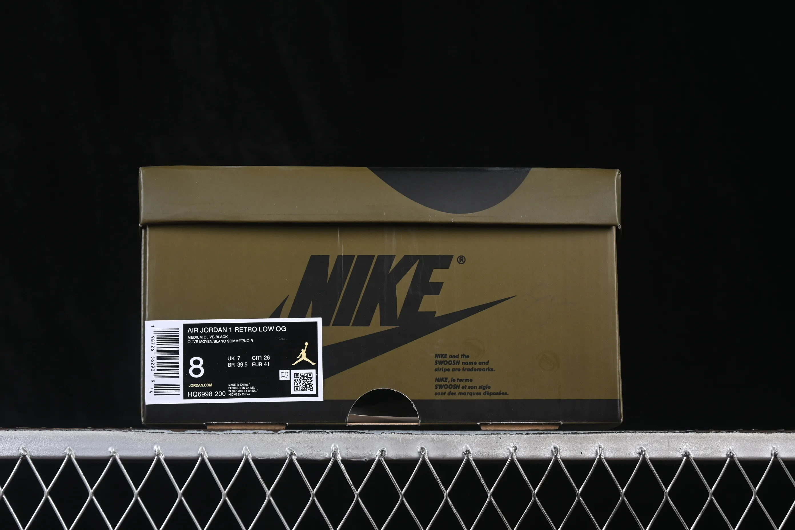 All categories Air Jordan Jordan series basketball shoes Air Jordan 1 Low G version pure original Air Jordan 1 Low OG "Medium Olive" AJ1 Joe 1 joint model olive green low-top retro culture basketball shoes HQ6998-200